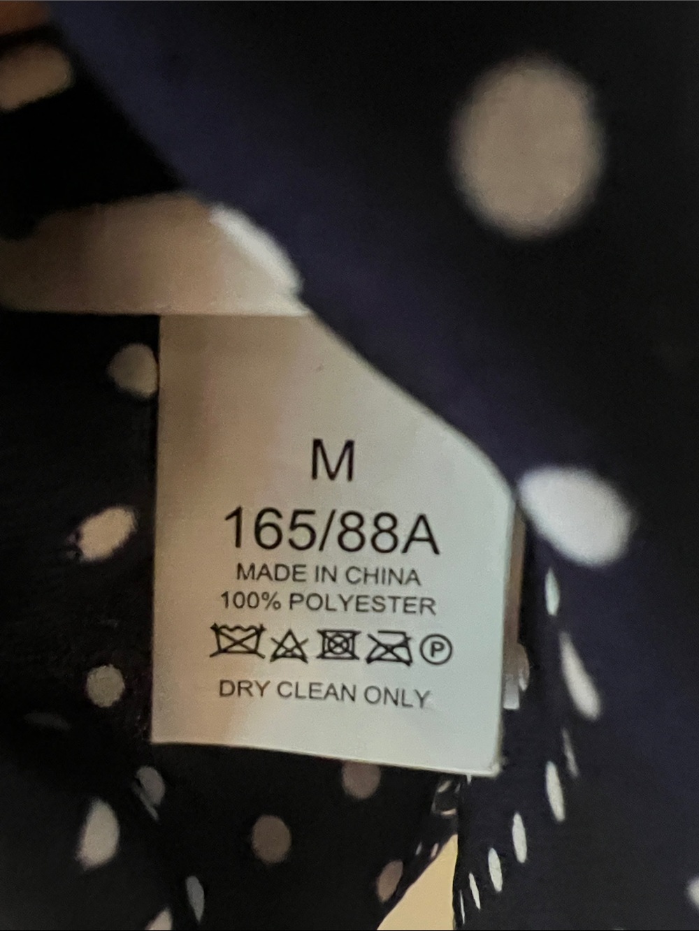 Kate Spade Navy White Polka Dot Blouse Medium - Picture 8 of 8